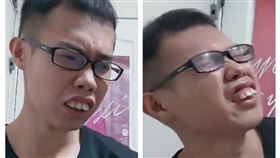  鄧佳華開直播自賞巴掌（圖／翻攝自鄧佳華臉書）