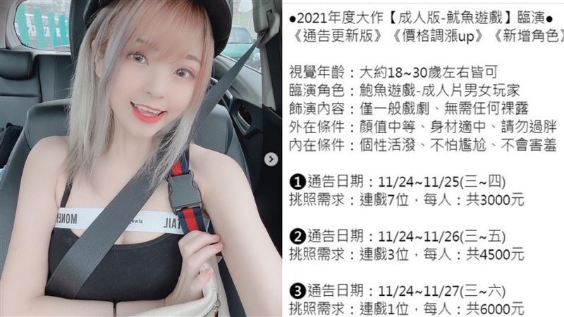 成人版魷魚徵臨演　需有4條件酬勞曝