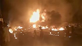 Sierra Leone 獅子山油罐車大爆炸（圖／美聯社／達志影像）