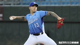 ▲富邦悍將先發投手陳鴻文。（圖／記者劉彥池攝影）