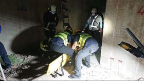 大立光電第三廠房　新建工程　工人高處墜落　無生命跡象（圖／翻攝畫面）