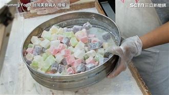 水果涼糕超Q彈　他神速刀工網：療癒