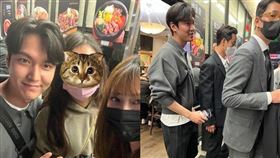 李敏鎬,合照,姜棟元,魷魚遊戲,李政宰（圖／翻攝自微博）