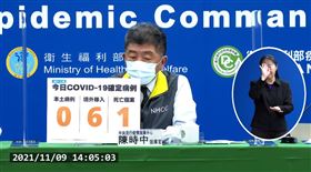 ▲1109 CDC記者會，陳時中（圖／翻攝自指揮中心YT）