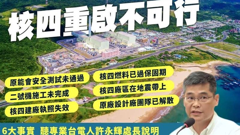 經濟部列六點：重啟核四不是適合選項