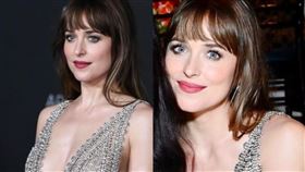 「LACMA藝術與電影盛典」「格雷女」達珂塔強生（Dakota Johnson）碎鑽透視裝。ｉｇ