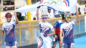 ▲台灣隊在世界競速溜冰錦標賽女子3000公尺接力賽中奪金。（圖／翻攝自World Skate臉書）