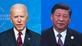 美國新聞網站Politico報導，美國總統拜登（左）與中國國家主席習近平的雙邊視訊會談預計安排在15日晚間舉行。（圖／翻攝自facebook.com/WhiteHouse、中央社檔案照片）
