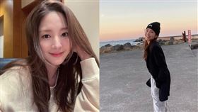 朴敏英近日又曬出去海邊的穿搭，「中空裝」讓她大秀結實腹肌。（圖／翻攝自rachel_myparkIG）