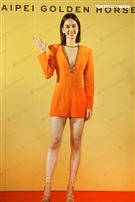 陳庭妮出席金馬開幕片「青春弒戀」。（記者邱榮吉/攝影）