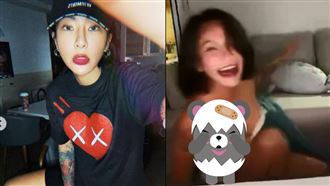 穿丁字褲扭臀走光　梁云菲酒醉痛哭