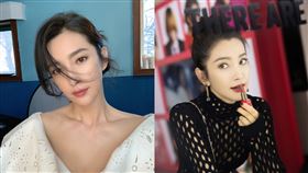 李冰冰蹲在路邊攤和大姊講話，讓網大讚很接地氣。（圖／翻攝自微博）