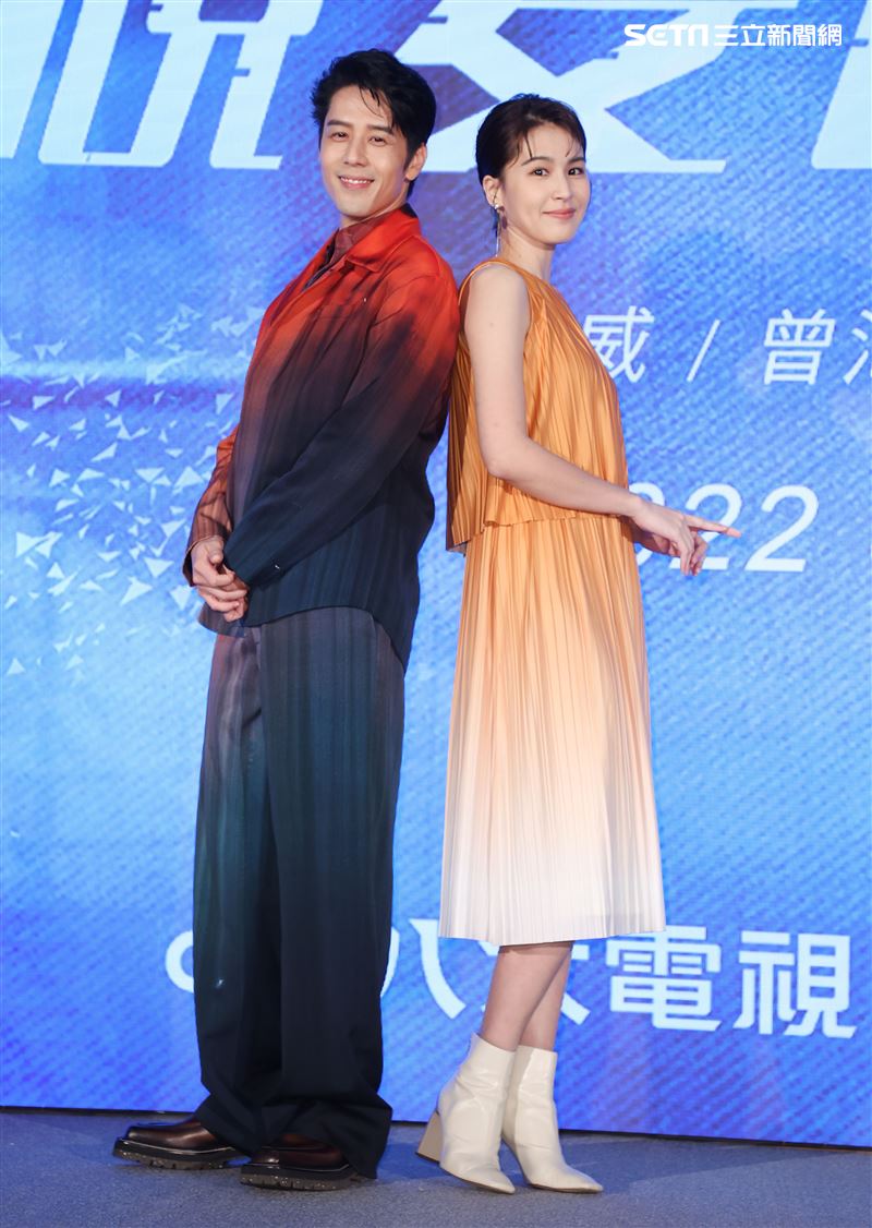 胡宇威、曾沛慈出席「親愛的亞當」參加「TCCF創意內容大會」。（記者邱榮吉/攝影）