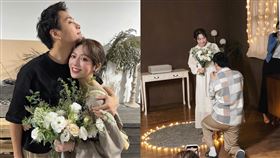 逸歡被求婚後，在IG發文公布喜訊。（圖／翻攝攝自clinaliu）