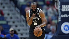 ▲哈登（James Harden）投進6顆三分球，攻下本季新高39分。（圖／美聯社／達志影像）