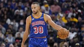 ▲柯瑞（Stephen Curry）投進9顆三分球攻下40分。（圖／美聯社／達志影像）