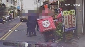 外送員狹路相逢！拿菜刀、鐵棍大亂鬥