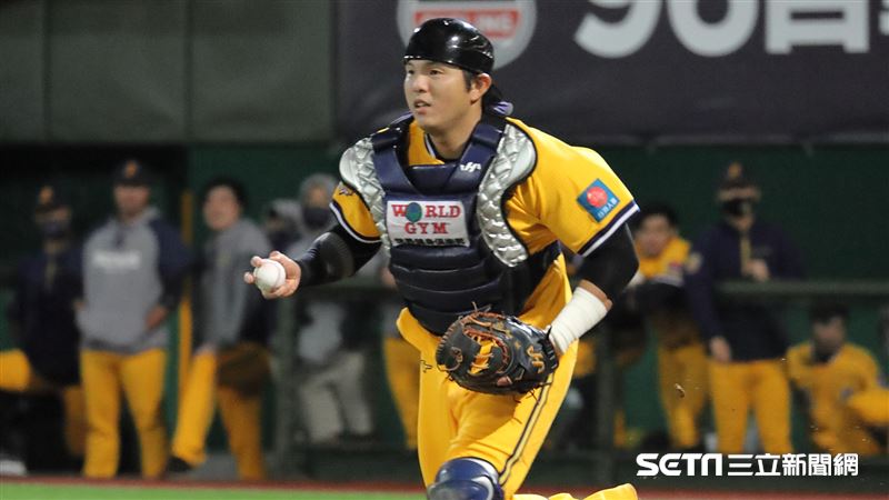 中信兄弟捕手黃鈞聲。（圖／記者劉彥池攝影）