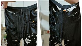 洗褲子變抹布（圖／翻攝自爆廢公社）