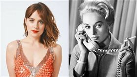 「格雷女」達珂塔強生（Dakota Johnson），外婆蒂比海德倫（Tippi Hedren )是希區考克電影《鳥》的女主角