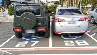 身障車位規劃瑕疵　新竹現超瘦停車格