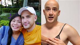 吳鳳穿性感睡衣「陪睡」老婆：心淌血（圖／翻攝自吳鳳臉書）