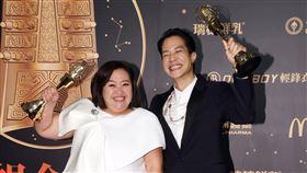 薛仕凌、鐘欣凌奪56屆金鐘獎視帝、視后。（記者邱榮吉/攝影）