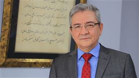 世維會副主席艾克林世界維吾爾代表大會政治和戰略副主席艾克林（圖）指出，美中衝突格局使得維吾爾運動進入「戰略機遇期」，維吾爾人應予充分運用。圖攝於11月2日。中央社記者何宏儒安卡拉攝  110年11月15日