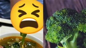 吃菜吃到3公分毛蟲，原PO超崩潰，表示以為是花椰菜。（圖／翻攝自臉書社團爆廢公社）