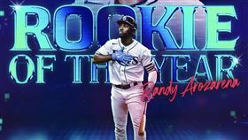 ▲阿羅沙瑞納（Randy Arozarena）獲選美聯新人王。（圖／翻攝自MLB推特）