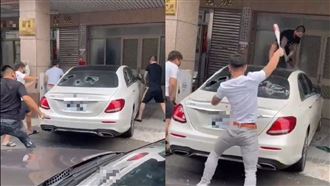 台中4煞砸賓士動機曝　30秒片瘋傳