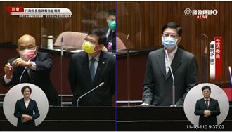 為法國地震帶　蘇貞昌罕見向藍委道歉
