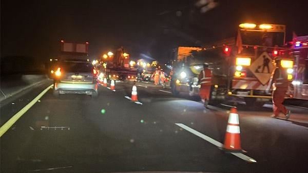 國一4車連撞…小貨車駕駛當場死亡