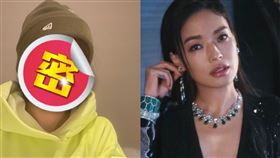 舒淇曬出一系列自拍照，將頭髮塞進衣服內，宛如街頭少年。（圖翻攝自舒淇微博）