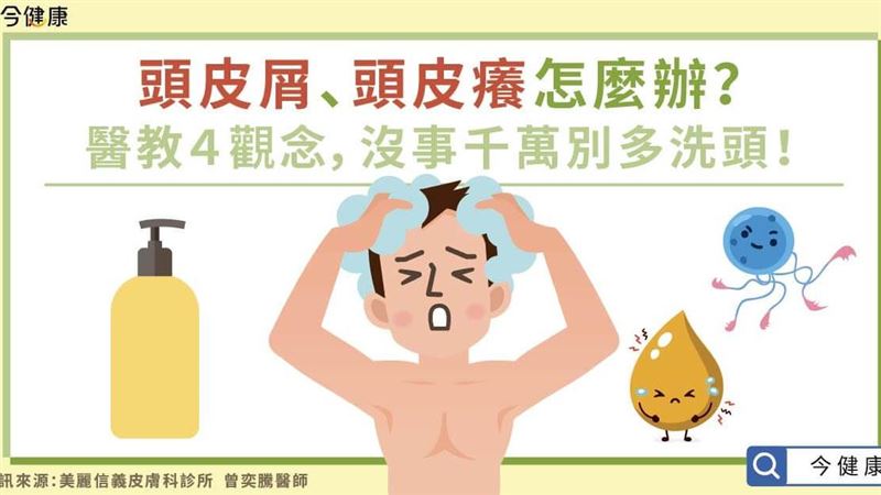 頭皮屑、頭皮癢怎麼辦？醫教４觀念
