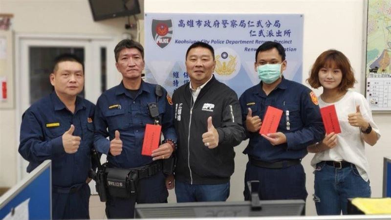 慰勉員警　高市議員赴警局頒獎勵金