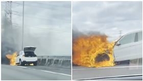 國一,火燒車（圖／翻攝畫面）