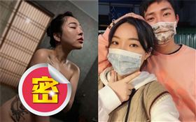 宛宛兒與男友泡湯互拍全裸照片。（圖／翻攝自IG）