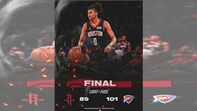 ▲火箭苦吞13連敗。（圖／翻攝自火箭推特）