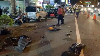 誤踩油門撞十車！無辜騎士「腿噴飛」