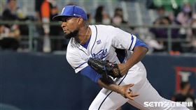 ▲富邦悍將投手優瑪。（圖／記者劉彥池攝影）