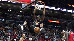 ▲巴特勒（Jimmy Butler）攻下32分，熱火4連勝東區登頂。（圖／美聯社／達志影像）