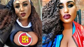 英國西米德蘭茲郡（West Midlands）的巨乳網紅芙琳（Shirley Flynn） （圖／翻攝自busty_malone_ig）