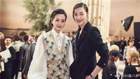 劉詩詩和劉雯。（圖／翻攝自微博）