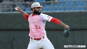 ▲味全龍先發投手柯西諾。（圖／記者劉彥池攝影）