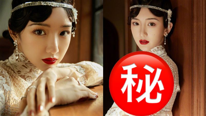 蕾絲洋裝近全裸　女星穿大尺度透視裝
