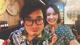 陳意涵和導演老公許富翔（圖／翻攝自詭扯臉書）