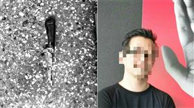 勸沒戴口罩，持刀刺死超商店員，41歲蔣姓男子，紙雕家 (圖/翻攝畫面)
