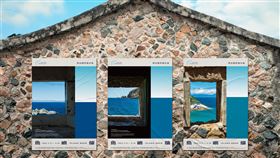 ▲馬祖國際藝術島主視覺由設計師馮宇操刀，以系列稿傳遞馬祖意象（圖／連江縣政府提供）