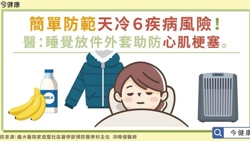 簡單防範天冷６疾病風險！醫教一招